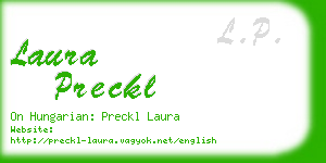 laura preckl business card